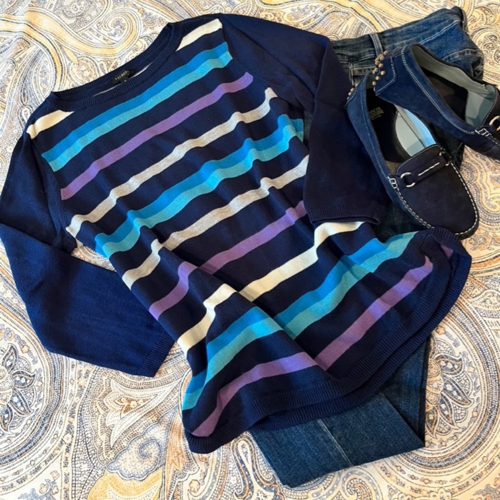 Talbots striped sweater